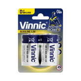 Vinnic Alkaline Battery D AM1 / LR20 (1.5V) - 2PcsAM1 / LR20 (1Vinnic Power